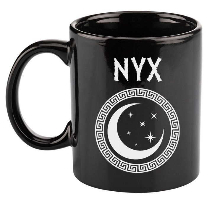 Nyx Greek Goddess Of Night Symbol 11oz C Handle Ceramic Mug
