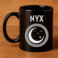 Nyx Greek Goddess Of Night Symbol 11oz C Handle Ceramic Mug