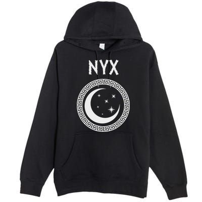Nyx Greek Goddess Of Night Symbol Premium Pullover Hoodie