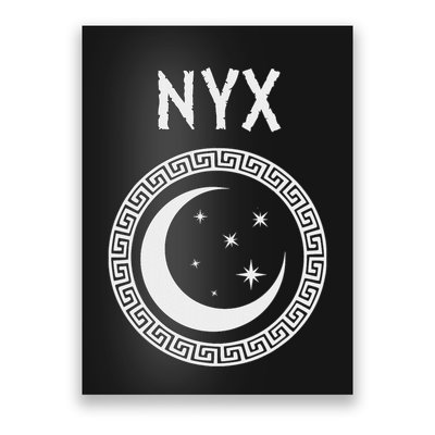 Nyx Greek Goddess Of Night Symbol Poster