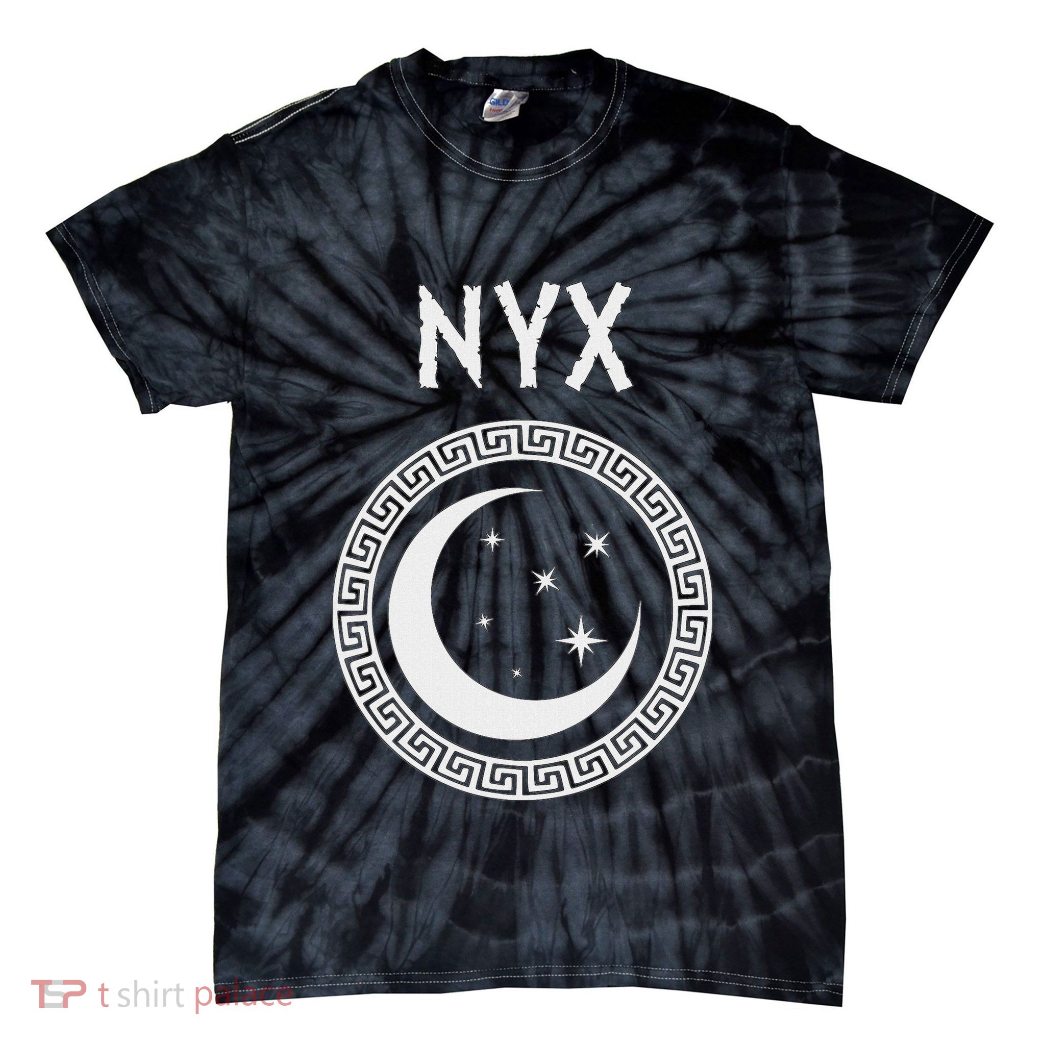 Nyx Greek Goddess Of Night Symbol Tie-Dye T-Shirt