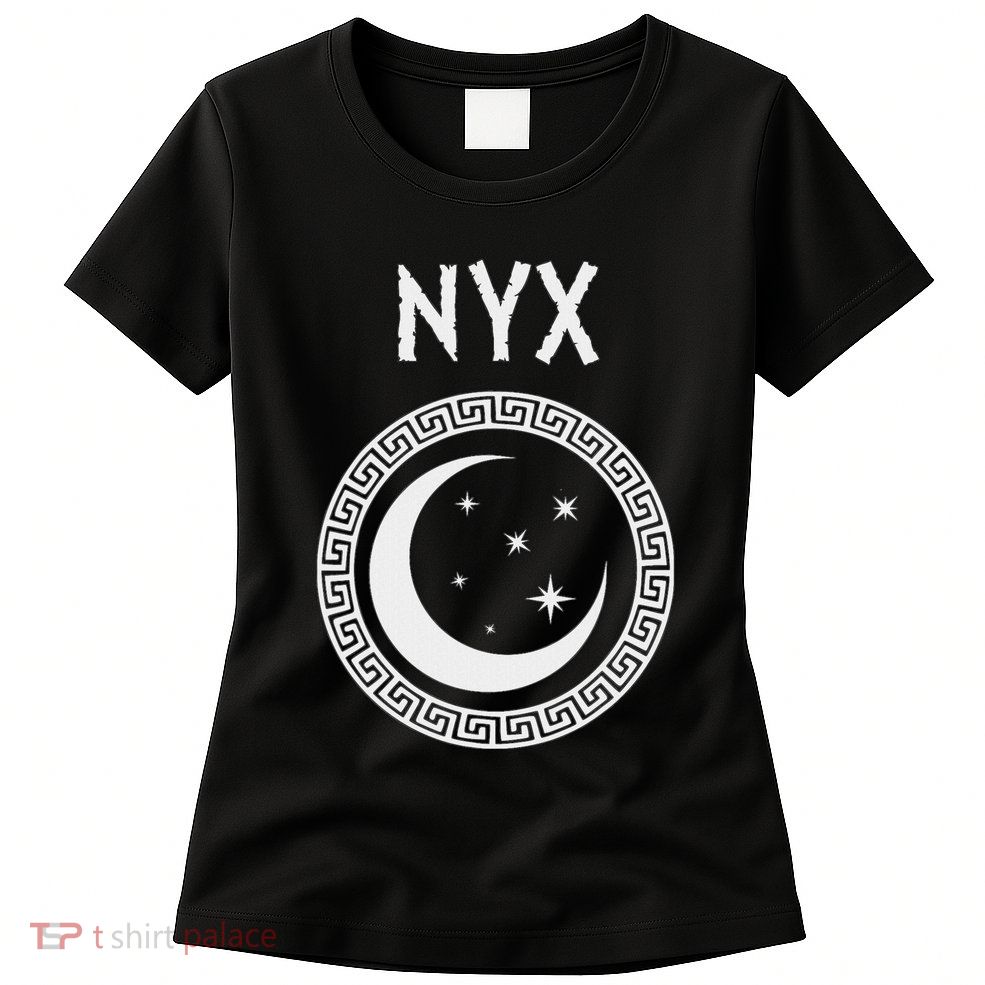 Nyx Greek Goddess Of Night Symbol Womens T-Shirt
