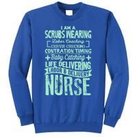 Nurse Gifgift Graduating School Rn Labor Delivery Nurse Gift Tall Sweatshirt