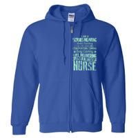 Nurse Gifgift Graduating School Rn Labor Delivery Nurse Gift Full Zip Hoodie