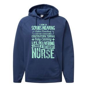 Nurse Gifgift Graduating School Rn Labor Delivery Nurse Gift Performance Fleece Hoodie