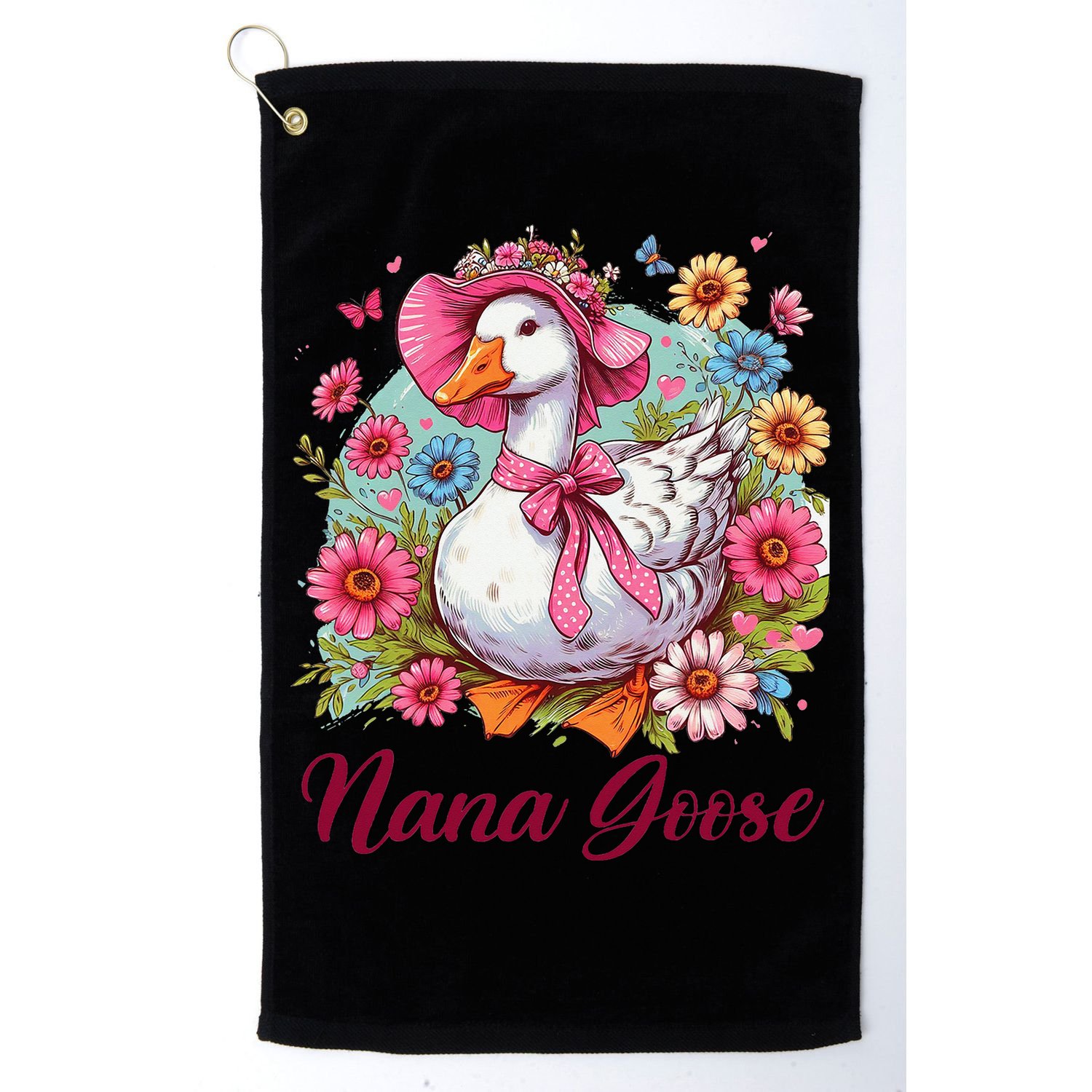 Nana Goose Grandma Mimi Silly Goose Coquette Mothers Day Golf Towel