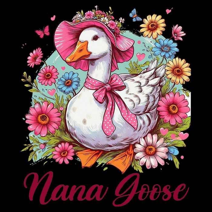 Nana Goose Grandma Mimi Silly Goose Coquette Mothers Day Zip Tote Bag