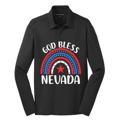 Nevada Great Gift I Love Nevada Usa Funny Gift Silk Touch Performance Long Sleeve Polo