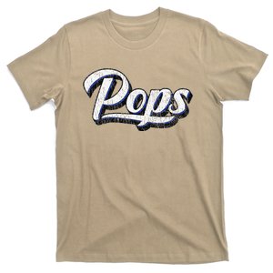 New Grandpa Gift For Dad Called Pops T-Shirt