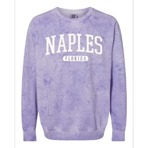 Naples Great Gift Cool Gift College University Florida Usa Colorblast Crewneck Sweatshirt