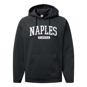 Naples Great Gift Cool Gift College University Florida Usa Performance Fleece Hoodie