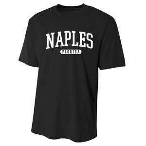 Naples Great Gift Cool Gift College University Florida Usa Performance Sprint T-Shirt