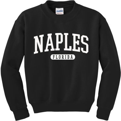 Naples Great Gift Cool Gift College University Florida Usa Kids Sweatshirt