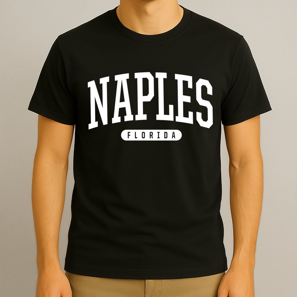 Naples Great Gift Cool Gift College University Style Fl Usa T-Shirt