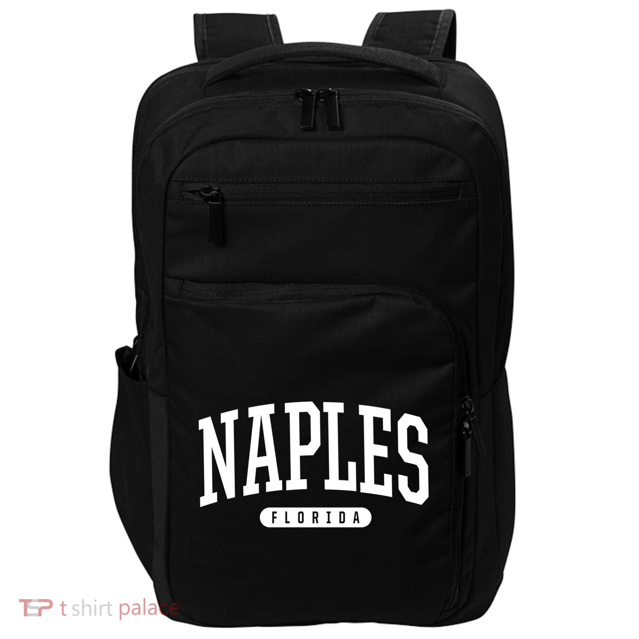 Naples Great Gift Cool Gift College University Style Fl Usa Impact Tech Backpack