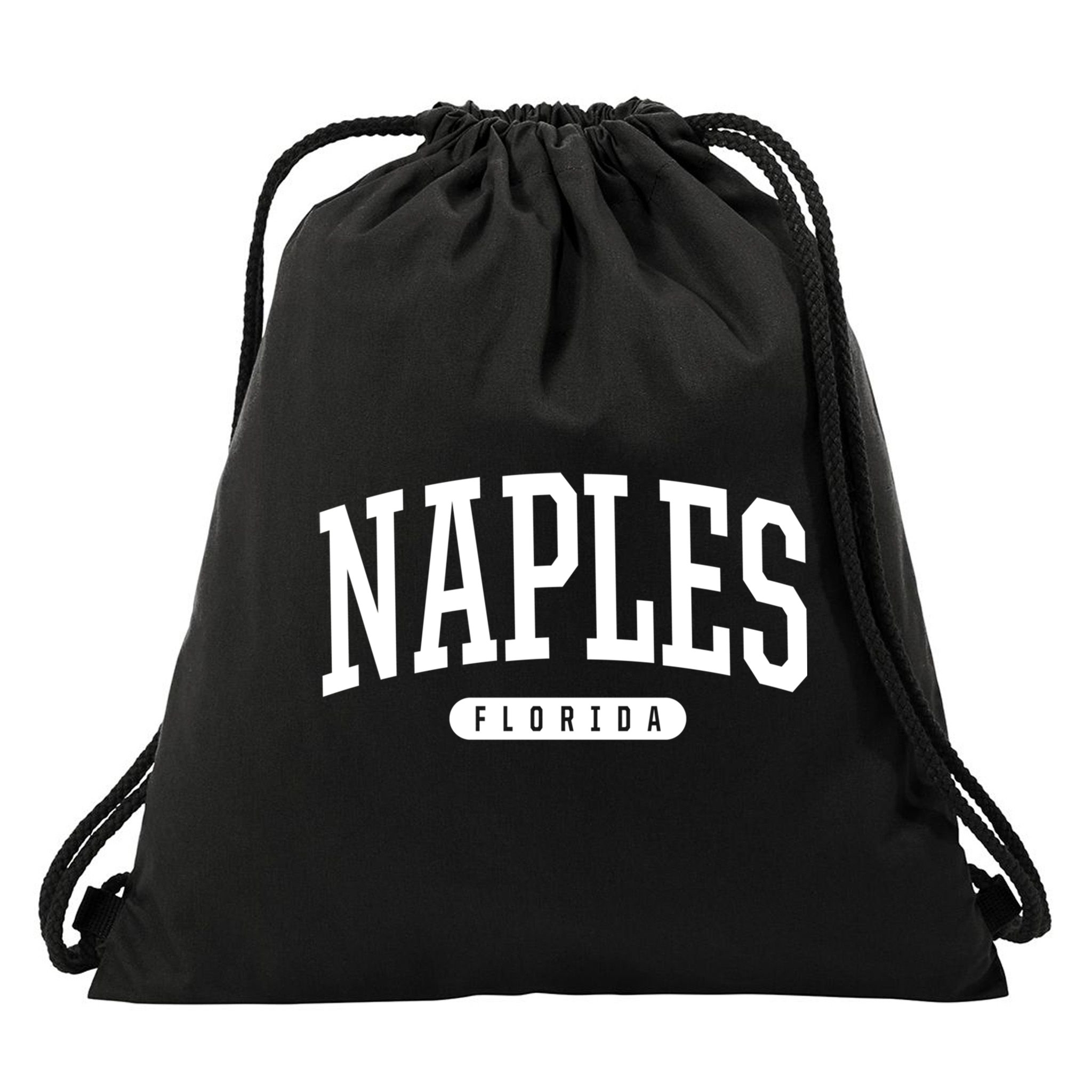 Naples Great Gift Cool Gift College University Style Fl Usa Drawstring Bag