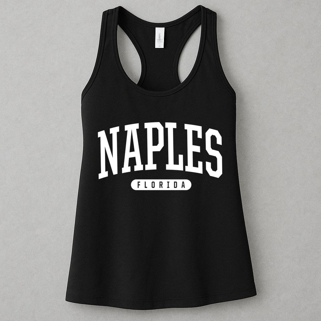 Naples Great Gift Cool Gift College University Style Fl Usa Womens Tank Top