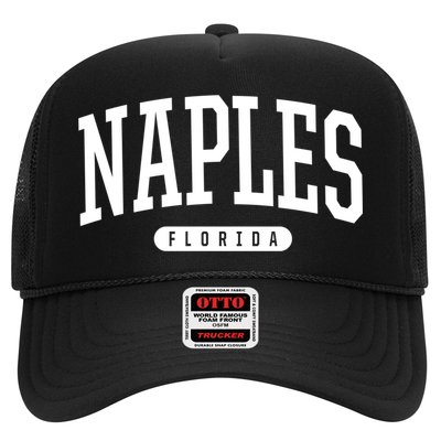 Naples Great Gift Cool Gift College University Style Fl Usa Trucker Hat