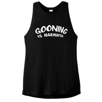 Never Goon Gooning Is Harmaful Ladies PosiCharge Tri-Blend Wicking Tank