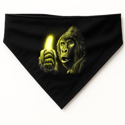 Neon Gorilla Holding Banana USA-Made Doggie Bandana
