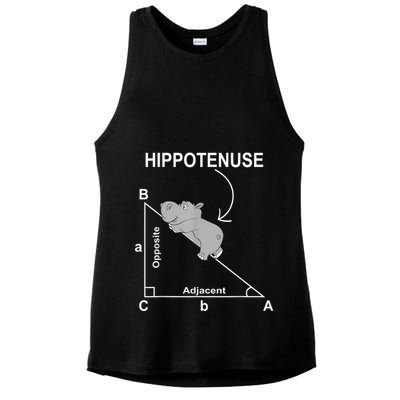 Nerd Geometry Hippotenuse Hypotenuse Funny Ladies PosiCharge Tri-Blend Wicking Tank