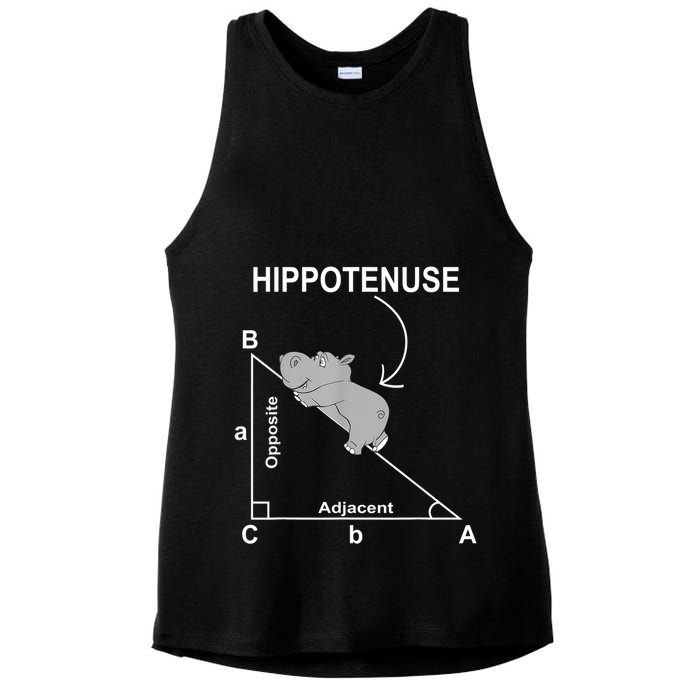 Nerd Geometry Hippotenuse Hypotenuse Funny Ladies PosiCharge Tri-Blend Wicking Tank