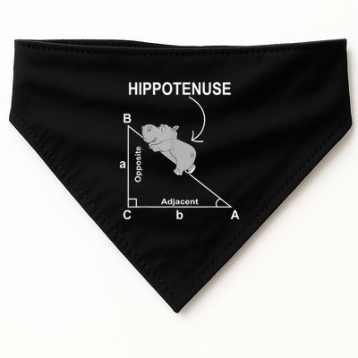 Nerd Geometry Hippotenuse Hypotenuse Funny USA-Made Doggie Bandana