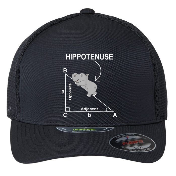Nerd Geometry Hippotenuse Hypotenuse Funny Flexfit Unipanel Trucker Cap
