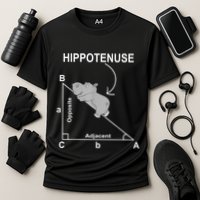Nerd Geometry Hippotenuse Hypotenuse Funny Performance Shirt