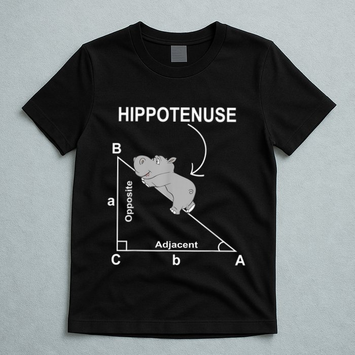 Nerd Geometry Hippotenuse Hypotenuse Funny T-Shirt