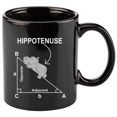 Nerd Geometry Hippotenuse Hypotenuse Funny 11oz C Handle Ceramic Mug