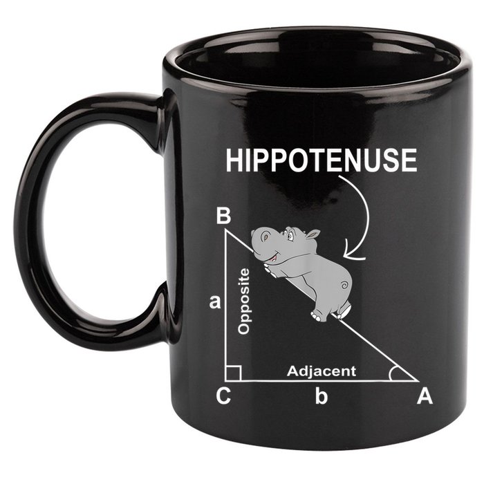 Nerd Geometry Hippotenuse Hypotenuse Funny 11oz C Handle Ceramic Mug