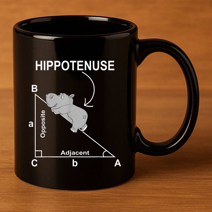 Nerd Geometry Hippotenuse Hypotenuse Funny 11oz C Handle Ceramic Mug