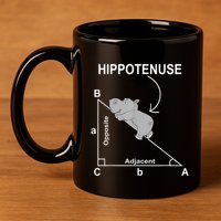 Nerd Geometry Hippotenuse Hypotenuse Funny 11oz C Handle Ceramic Mug