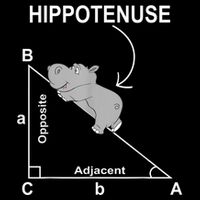 Nerd Geometry Hippotenuse Hypotenuse Funny Drawstring Bag