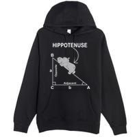 Nerd Geometry Hippotenuse Hypotenuse Funny Premium Pullover Hoodie