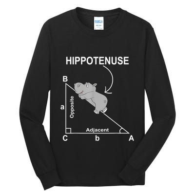Nerd Geometry Hippotenuse Hypotenuse Funny Tall Long Sleeve T-Shirt