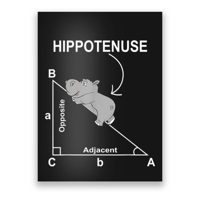 Nerd Geometry Hippotenuse Hypotenuse Funny Poster