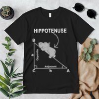 Nerd Geometry Hippotenuse Hypotenuse Funny Premium T-Shirt