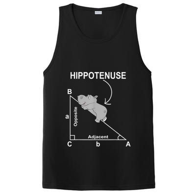 Nerd Geometry Hippotenuse Hypotenuse Funny PosiCharge Competitor Tank
