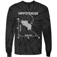 Nerd Geometry Hippotenuse Hypotenuse Funny Tie-Dye Long Sleeve Shirt