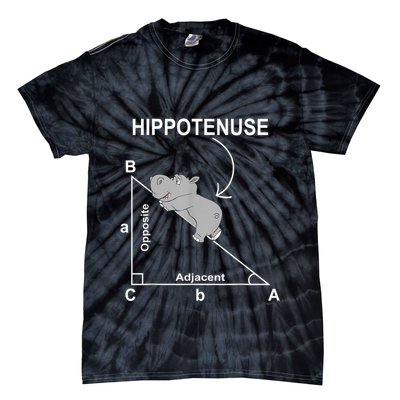 Nerd Geometry Hippotenuse Hypotenuse Funny Tie-Dye T-Shirt