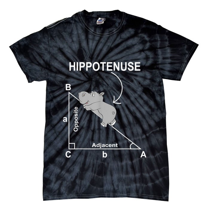 Nerd Geometry Hippotenuse Hypotenuse Funny Tie-Dye T-Shirt