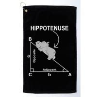 Nerd Geometry Hippotenuse Hypotenuse Funny Golf Towel