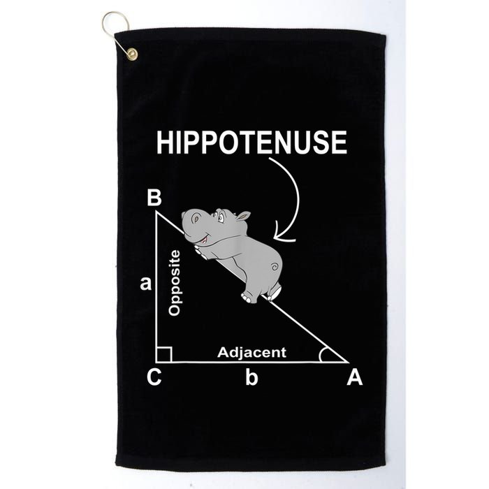Nerd Geometry Hippotenuse Hypotenuse Funny Golf Towel