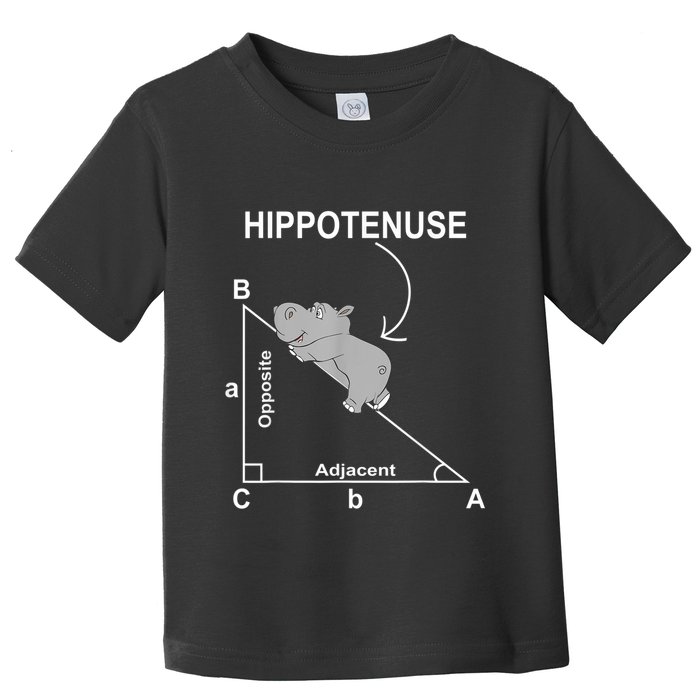 Nerd Geometry Hippotenuse Hypotenuse Funny Toddler T-Shirt
