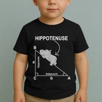Nerd Geometry Hippotenuse Hypotenuse Funny Toddler T-Shirt