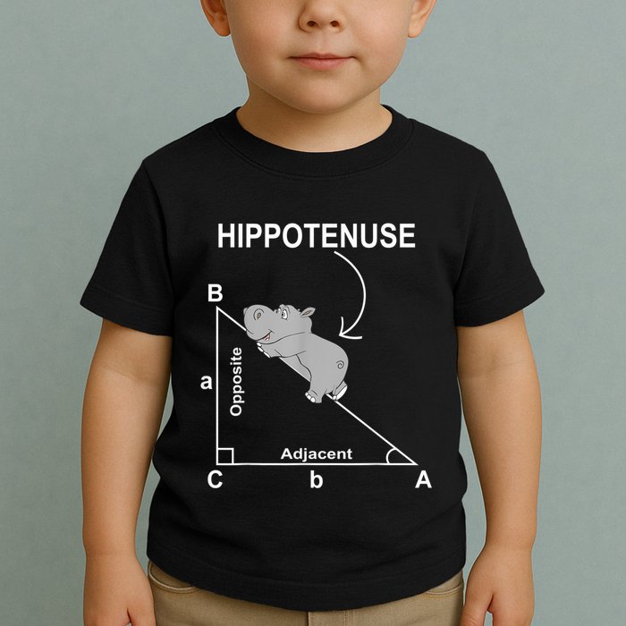 Nerd Geometry Hippotenuse Hypotenuse Funny Toddler T-Shirt