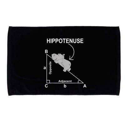 Nerd Geometry Hippotenuse Hypotenuse Funny Microfiber Hand Towel
