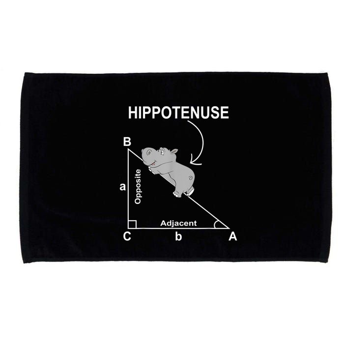 Nerd Geometry Hippotenuse Hypotenuse Funny Microfiber Hand Towel
